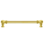 Carpe Diem Hardware - Classic 12'' O.C. Approx w/ 5/8'' Reeded Center Long Pull - Antique Brass