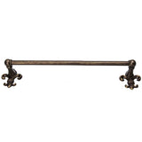 Carpe Diem Hardware - Charlemagne 32'' O.C (Approximately) Towel Bar With 5/8'' Smooth Center - Antique Brass