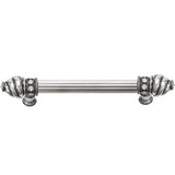 Carpe Diem Hardware - Cache 6'' O.C. (Approximately) With 5/8'' Reeded Center Long Pull With 16 Rivoli Swarovski Clear Crystals In Chalice. - Chalice