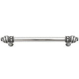 Carpe Diem Hardware - Cache 9'' O.C. (Approximately) With 5/8'' Smooth Center Long Pull With 16 Rivoli Swarovski Clear Crystals In Chalice. - Chalice