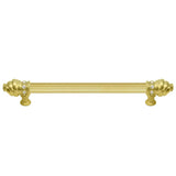 Carpe Diem Hardware - Cache 9'' O.C. Approx w/ 5/8'' Reeded Center Long Pull w/ 16 Rivoli Swarovski Crystals - Chalice