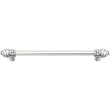 Carpe Diem Hardware - Cache 12'' O.C. (Approximately) With 5/8'' Smooth Center Long Pull With 16 Rivoli Swarovski Clear Crystals In Satin - Satin