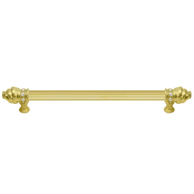 Carpe Diem Hardware - Cache 12'' O.C. Approx w/ 5/8'' Reeded Center Long Pull w/ 16 Rivoli Swarovski Crystals - Chalice