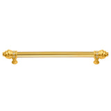 Carpe Diem Hardware - Cache 18'' O.C. (Approximately) With 5/8'' Smooth Center Long Pull With 16 Rivoli Swarovski Clear Crystals In Gilded Mercury. - Gilded Mercury