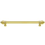 Carpe Diem Hardware - Cache 18'' O.C. Approx w/ 5/8'' Reeded Center Long Pull w/ 16 Rivoli Swarovski Crystals - Chalice