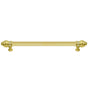 Carpe Diem Hardware - Cache 18'' O.C. Approx w/ 5/8'' Reeded Center Long Pull w/ 16 Rivoli Swarovski Crystals - Chalice