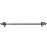 Carpe Diem Hardware - Cache 18'' O.C. (Approximately) With 5/8'' Reeded Center Long Pull With 16 Rivoli Swarovski Clear Crystals In Chalice. - Chalice