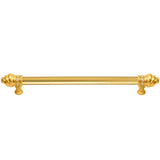 Carpe Diem Hardware - Cache 22'' O.C. (Approximately) With 5/8'' Smooth Center Long Pull With 16 Rivoli Swarovski Clear Crystals In Gilded Mercury. - Gilded Mercury