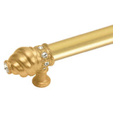 Cache 22'' O.C. (Approximately) With 5/8'' Smooth Center Long Pull With 16 Rivoli Swarovski Clear Crystals In Satin