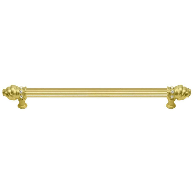 Carpe Diem Hardware - Cache 22'' O.C. Approx w/ 5/8'' Reeded Center Long Pull w/ 16 Rivoli Swarovski Crystals - Chalice