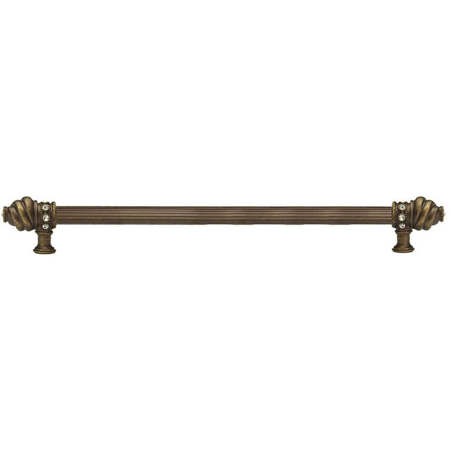 Carpe Diem Hardware - Vortice Glaze 5'' O.C. Pull w/ Flared Feet w/ Ruby Red Glaze - Chalice
