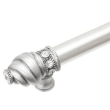 Cache 6'' O.C. (Approximately) With 5/8'' Smooth Center Long Pull and Center Brace With 16 Rivoli Swarovski Clear Crystals In Satin