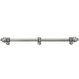 Carpe Diem Hardware - Cache 22'' O.C. (Approximately) With 5/8'' Reeded Center Long Pull and Center Brace With 16 Rivoli Swarovski Clear Crystals In Chalice. - Chalice