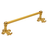 Carpe Diem Hardware - Charlemagne 32'' O.C (Approximately) Towel Bar With 5/8'' Reeded Center - Gilded Mercury