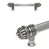 Carpe Diem Hardware - Cricket Cage 6'' O.C. (Approximately) With 5/8'' Reeded Center Long Pull Large Finial In Chalice. - Chalice