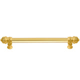 Carpe Diem Hardware - Cricket Cage 9'' O.C. (Approximately) With 5/8'' Smooth Center Long Pull Large Finial In Gilded Mercury. - Gilded Mercury