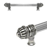 Carpe Diem Hardware - Cricket Cage 9'' O.C. (Approximately) With 5/8'' Reeded Center Long Pull Large Finial In Chalice. - Chalice