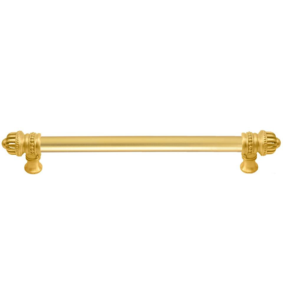 Carpe Diem Hardware - Cricket Cage 12'' O.C. (Approximately) With 5/8'' Smooth Center Long Pull Large Finial In Gilded Mercury. - Gilded Mercury