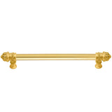 Carpe Diem Hardware - Cricket Cage 12'' O.C. (Approximately) With 5/8'' Smooth Center Long Pull Large Finial In Gilded Mercury. - Gilded Mercury