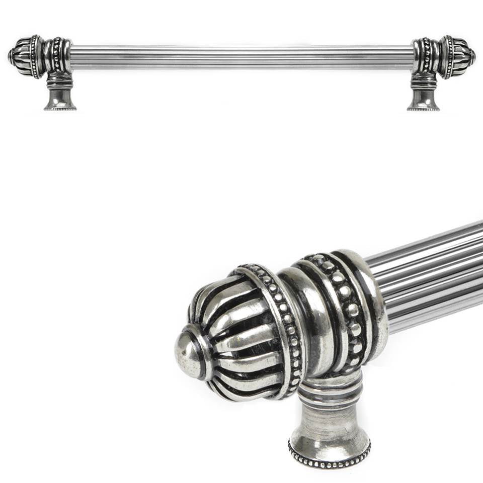 Carpe Diem Hardware - Cricket Cage 12'' O.C. (Approximately) With 5/8'' Reeded Center Long Pull Large Finial In Chalice. - Chalice