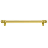 Carpe Diem Hardware - Cricket Cage 18'' O.C. Approx w/ 5/8'' Smooth Center Long Pull Small Finial - Antique Brass