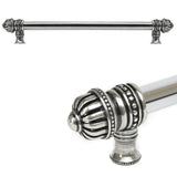 Carpe Diem Hardware - Cricket Cage 18'' O.C. (Approximately) With 5/8'' Smooth Center Long Pull Large Finial In Chalice. - Chalice