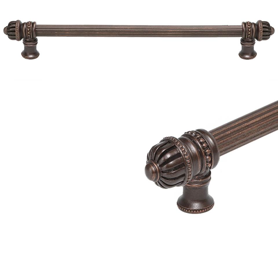 Carpe Diem Hardware - Cricket Cage 18'' O.C. Approx w/ 5/8'' Reeded Center Long Pull Small Finial - Soft Gold