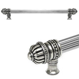 Carpe Diem Hardware - Cricket Cage 18'' O.C. (Approximately) With 5/8'' Reeded Center Long Pull Large Finial In Chalice. - Chalice