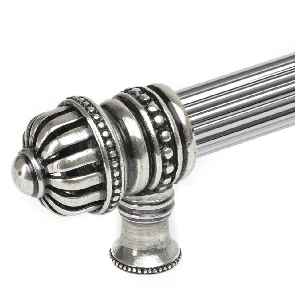 Cricket Cage 18'' O.C. Approx w/ 5/8'' Reeded Center Long Pull Small Finial