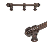 Carpe Diem Hardware - Cricket Cage 6'' O.C. (Approximately) With 5/8'' Reeded Center Long Pull Small Finial With Center Brace - Oil Rubbed Bronze