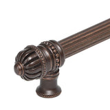Cricket Cage 9'' O.C. (Approximately) With 5/8'' Reeded Center Long Pull Small Finial With Center Brace