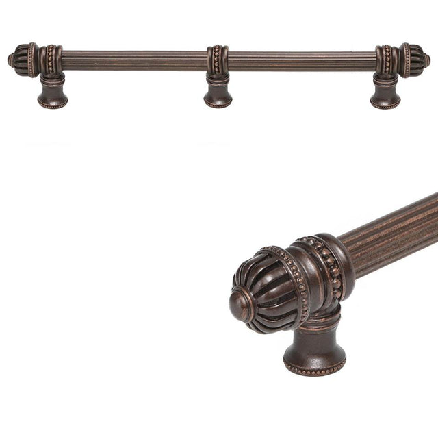 Carpe Diem Hardware - Cricket Cage 12'' O.C. Approx w/ 5/8'' Reeded Center Long Pull Small Finial w/ Center Brace - Chalice