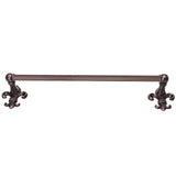 Carpe Diem Hardware - Charlemagne 36'' O.C (Approximately) Towel Bar With 5/8'' Reeded Center - Oil Rubbed Bronze