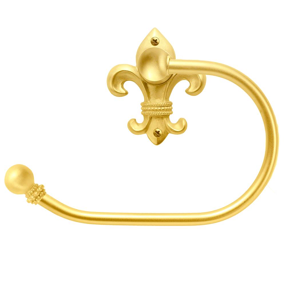 Carpe Diem Hardware - Charlemagne Swing Tissue Smooth Ring Left - Gilded Mercury