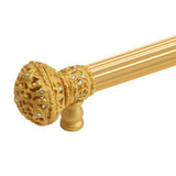 Juliane Grace 6'' O.C. (Approx) With 5/8'' Reeded Center Long Pull Large Finial W/ 56 Swarovski Clear Crystals