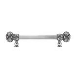 Carpe Diem Hardware - Juliane Grace 6'' O.C. Approx w/ 5/8'' Reeded Center Long Pull Large Finial w/ 56 Swarovski Crystals - Chalice