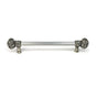 Carpe Diem Hardware - Juliane Grace 9'' O.C. Approx w/ 5/8'' Smooth Center Long Pull Large Finial w/ 56 Swarovski Crystals - Soft Gold