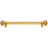Carpe Diem Hardware - Juliane Grace 12'' O.C. (Approximately) With 5/8'' Smooth Center Long Pull Large Finial With Clear Swarovski Crystals In Gilded Mercury. - Gilded Mercury