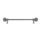Carpe Diem Hardware - Juliane Grace 12'' O.C.(Approx) With 5/8'' Smooth Center Long Pull Large Finial W/ 56 Swarovski Clear and Aurore Boreale Crystals - Chalice