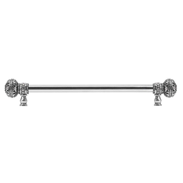 Carpe Diem Hardware - Juliane Grace 18'' O.C. (Approx) With 5/8'' Smooth Center Long Pull Large Finial W/ 56 Swarovski Clear and Aurore Boreale Crystals - Chalice