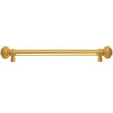 Carpe Diem Hardware - Juliane Grace 22'' O.C. Approx w/ 5/8'' Smooth Center Long Pull Large Finial w/ 56 Swarovski Crystals - Gilded Mercury