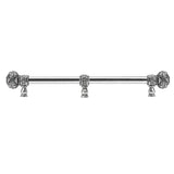Carpe Diem Hardware - Juliane Grace 18'' O.C. Approx w/ 5/8'' Smooth Center Long Pull Large Finial w/ 65 Swarovski Crystals w/ Center Brace - Chalice