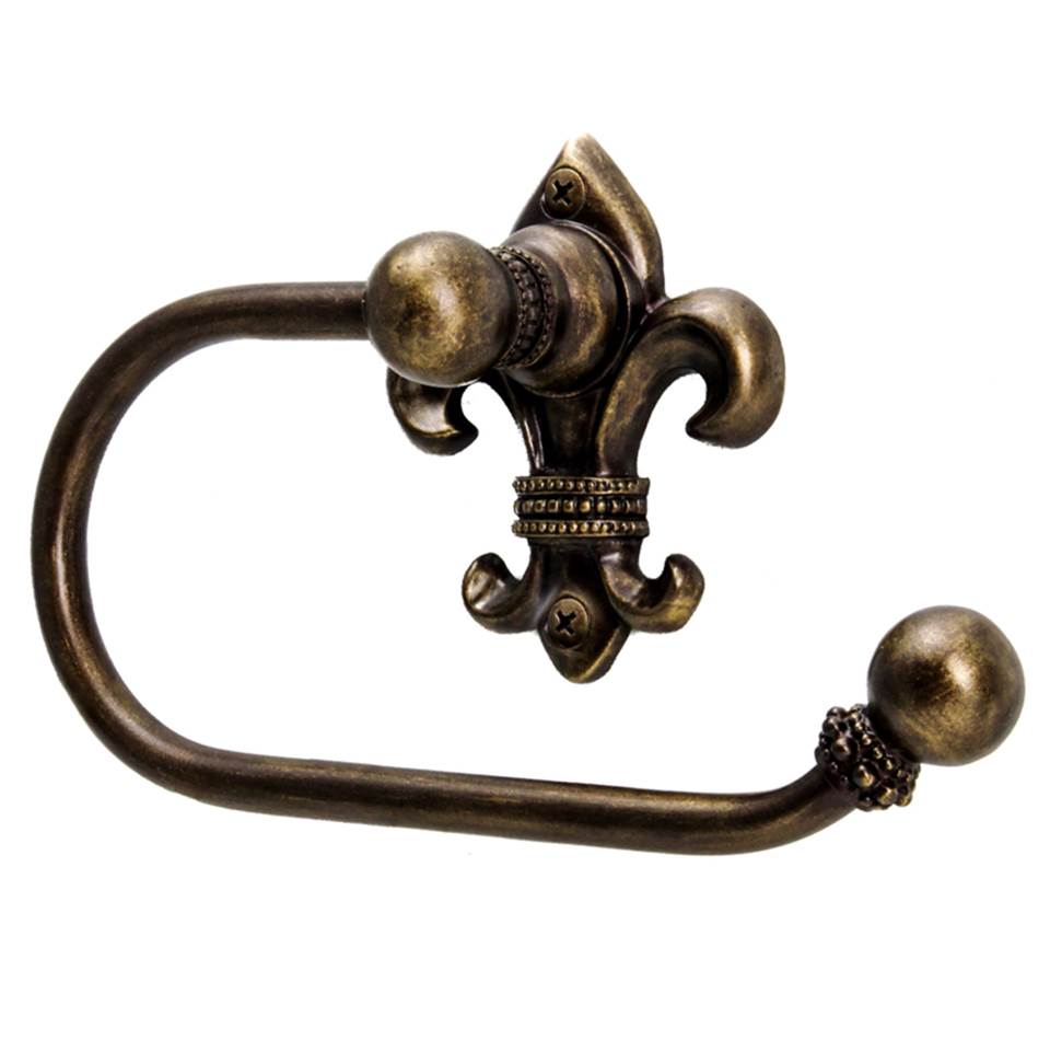 Carpe Diem Hardware - Charlemagne Swing Tissue Smooth Ring Right - Antique Brass