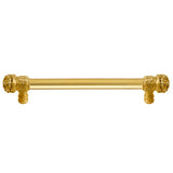 Carpe Diem Hardware - Juliane Grace 6'' O.C. Approx w/ 5/8'' Smooth Center Long Pull Small Finial w/ 52 Swarovski Crystals - Gilded Mercury
