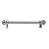 Carpe Diem Hardware - Juliane Grace 6'' O.C. Approx w/ 5/8'' Reeded Center Long Pull Small Finial w/ 52 Swarovski Crystals - Soft Gold