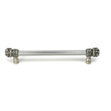Carpe Diem Hardware - Juliane Grace 9'' O.C. Approx w/ 5/8'' Smooth Center Long Pull Small Finial w/ 52 Swarovski Crystals - Soft Gold