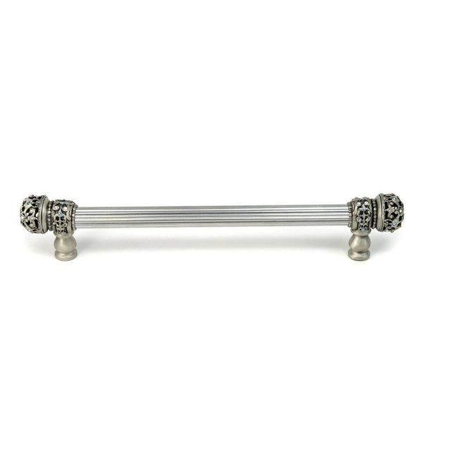 Carpe Diem Hardware - Juliane Grace 9'' O.C. Approx w/ 5/8'' Smooth Center Long Pull Small Finial w/ 52 Swarovski Crystals - Soft Gold