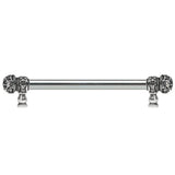 Carpe Diem Hardware - Juliane Grace 9'' O.C. (Approx) With 5/8'' Smooth Center Long Pull Small Finial W/ 52 Swarovski Clear and Aurore Boreale Crystals - Chalice