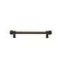 Carpe Diem Hardware - Juliane Grace 12'' O.C. Approx w/ 5/8'' Smooth Center Long Pull Small Finial w/ 52 Swarovski Crystals - Soft Gold