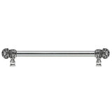 Carpe Diem Hardware - Juliane Grace 18'' O.C. (Approximately) With 5/8'' Smooth Center Long Pull Small Finial With Clear Swarovski Crystals In Chalice. - Chalice